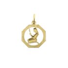 Image 5 of Gold zodiac sign pendant; Virgo