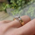 Image 8 of Gold (engagement) ring with diamond 0.88 ct.