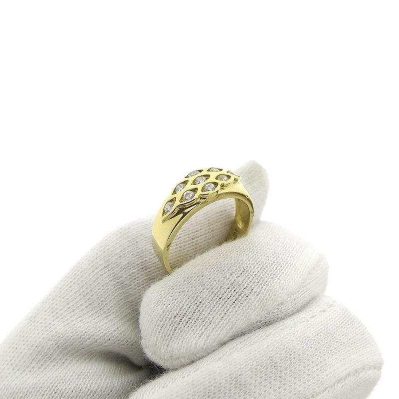 Image 7 of Gold fantasy ring with zirconia
