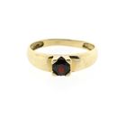 Afbeelding 3 van 8 karaat vintage solitair ring met granaat
