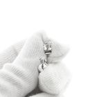 Image 8 of White gold solitaire stud earrings with diamond | 0.05 ct.