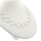 Image 3 of Silver link chain with rings | 42 cm