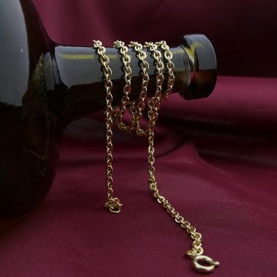 Image 1 of Gold anchor link necklace