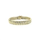 Image 1 of Gold French gourmet link bracelet | 18 cm