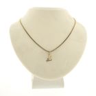 Image 3 of Gold pendant of the letter L with diamond | 0.015 ct.