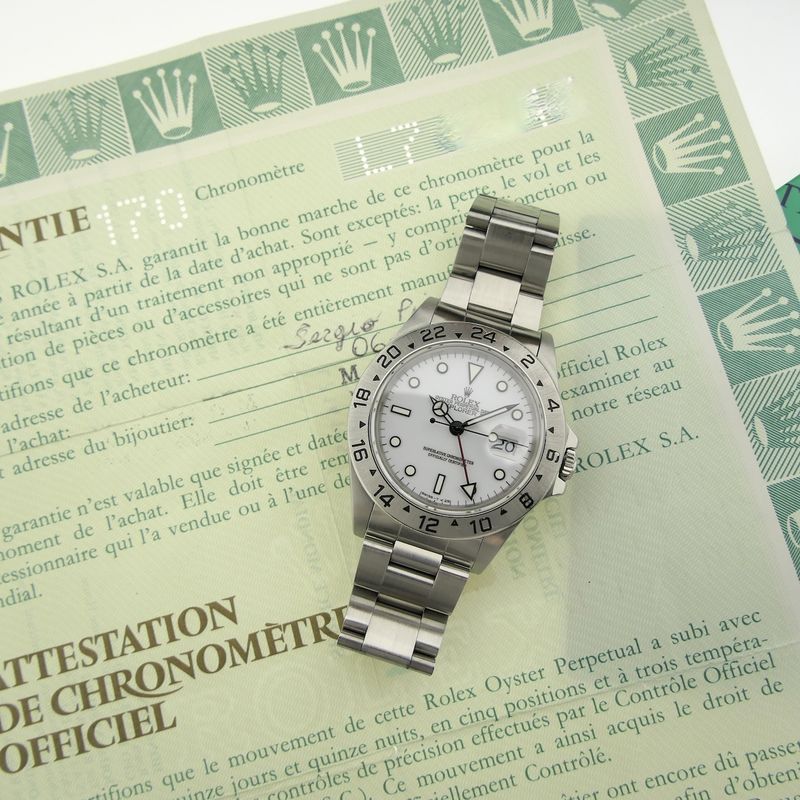 Image 10 of Rolex Explorer II 'Polar' 16570; Automatic men's watch