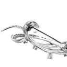 Image 12 of White gold fantasy brooch with diamond 0.33 ct.