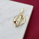 Image 2 of Golden abstract pendant