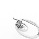 Image 8 of White gold brooch with diamonds | 0.20 ct.