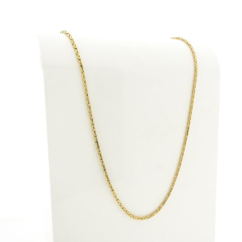 Image 5 of Gold thin square king chain | 57.5 cm