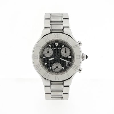 Image 1 of Cartier Chronoscaph 21 Ref. 2424; Unisex chronograph watch