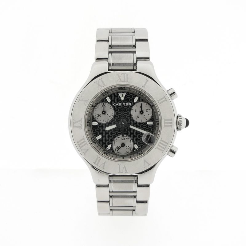 Image 1 of Cartier Chronoscaph 21 Ref. 2424; Unisex chronograph watch