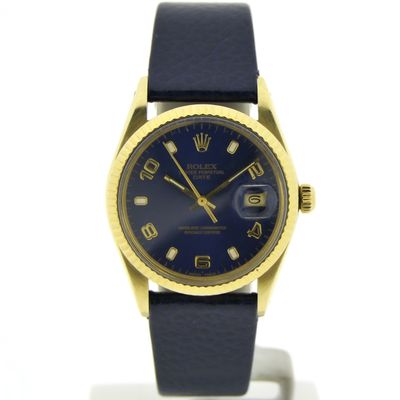 Image 1 of Rolex Oyster Perpetual Date 15037; 14k gold watch
