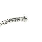 Image 7 of White gold herringbone link bracelet with diamonds