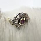 Image 2 of Victorian ruby and diamond ring 0.16 ct. | Antique