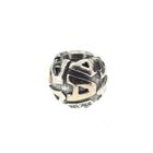 Image 3 of Pandora charm; Silver with gold; Letter A