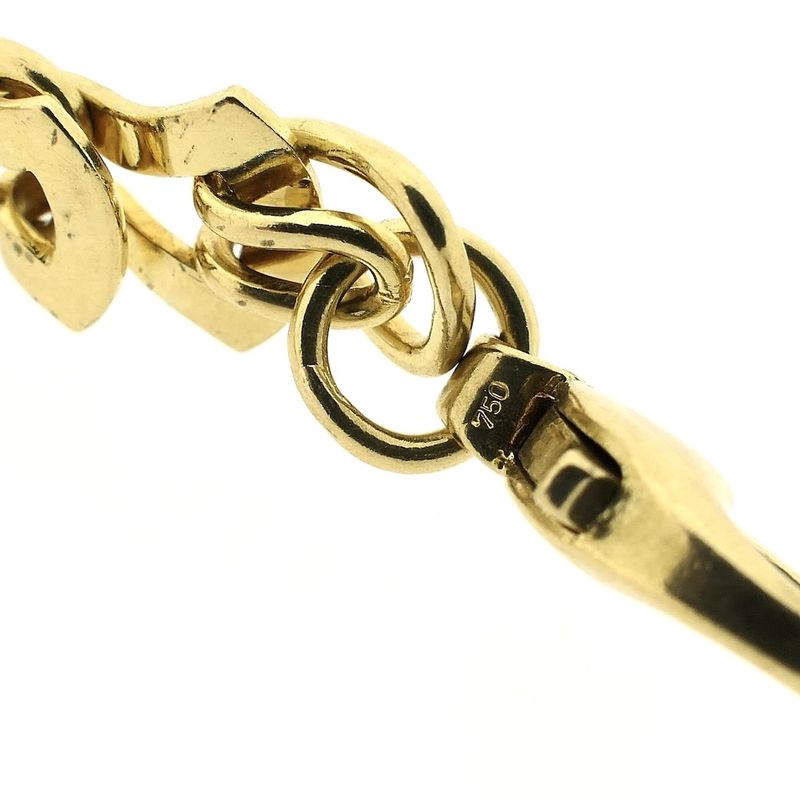 Image 6 of Solid gold necklace with diamonds; 1.43 ct.