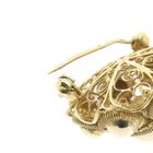 Image 8 of Vintage gold brooch with Zeeland buttons.