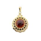 Image 1 of Vintage Gold Garnet Pendant