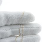 Image 3 of 18K tricolor gold twisted thin chain | 40 cm