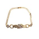 Image 1 of Vintage gold bracelet with diamond 0.28
