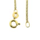 Image 5 of Gold flat gourmet link chain | 51.5 cm