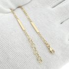 Image 9 of Gold Figaro link bracelet