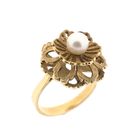 Image 1 of Gold ring with pearl