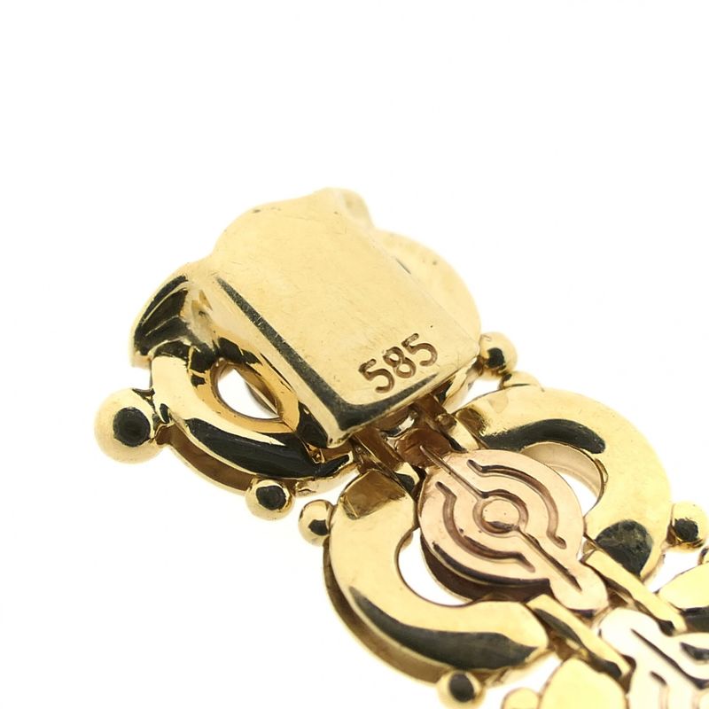 Image 9 of Tricolor gold fantasy link necklace