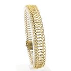 Afbeelding 1 van Vintage gouden fantasie schakelarmband | 20,5 cm