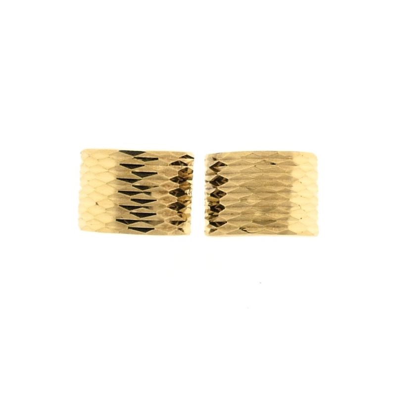 Image 5 of Gold stud earrings with pattern