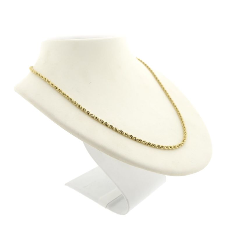 Image 3 of Gold twisted link chain | 45.5 cm