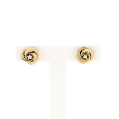 Image 1 of Gold Earrings with Diamond
