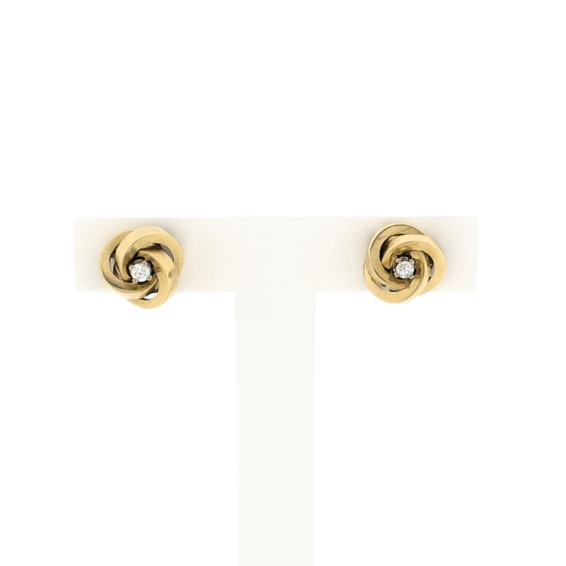 Image 1 of Gold Earrings with Diamond