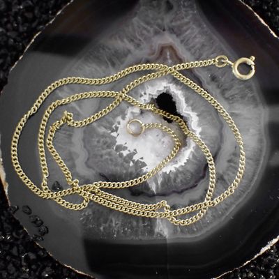 Gold gourmet link necklace | 43 cm Image 2 of Gold gourmet link necklace | 43 cm