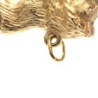 Image 5 of Solid lion pendant with diamond eyes