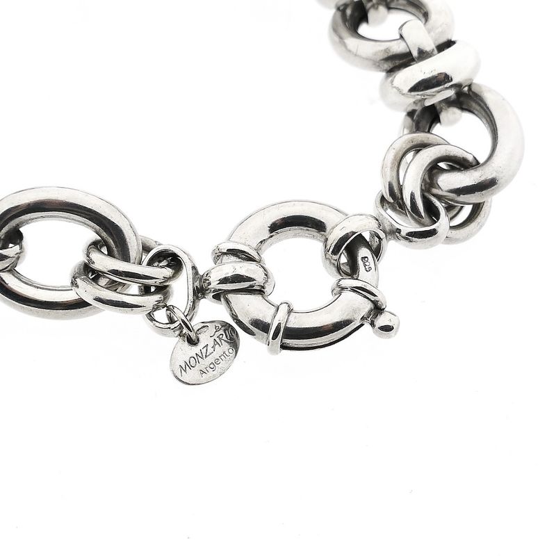Image 3 of Monzario Silver Fantasy Link Bracelet