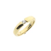 Gold (wedding) ring with diamond | 0.12 ct.