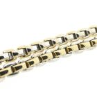 Image 4 of Two-tone gold anchor link necklace | 45.5 cm