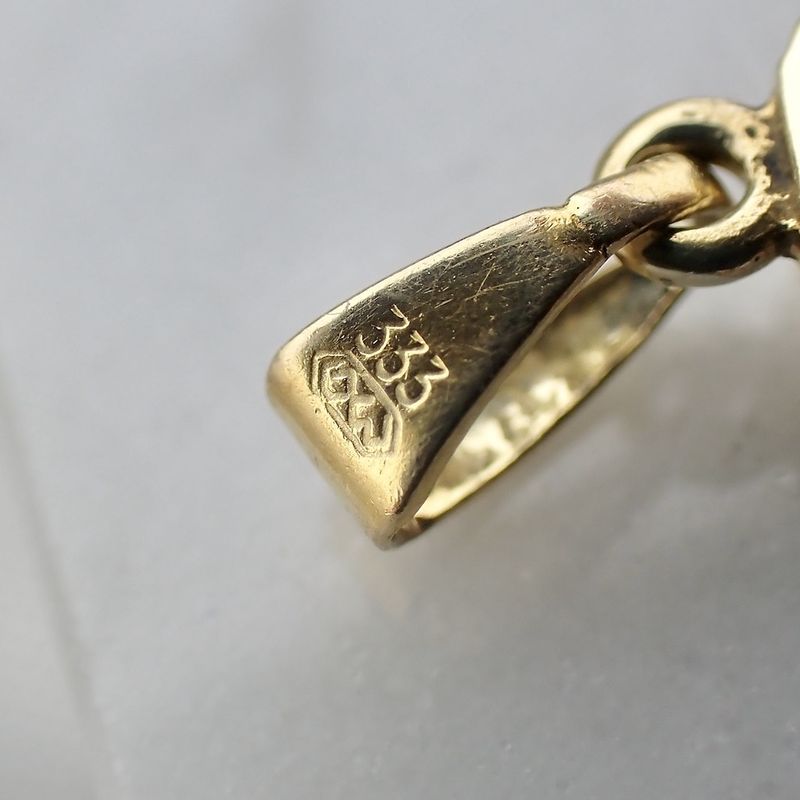 Image 5 of 8K Cross Pendant with Corpus | INRI