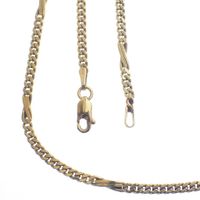 Golden fantasy link chain | 55.5 cm