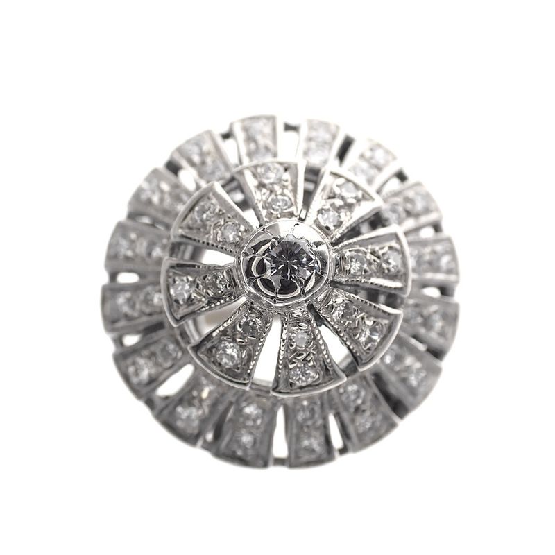 Image 6 of Exclusive white gold cocktail ring with 0.48 ct diamond.