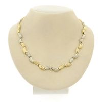Two-tone gold fantasy link chain | 44 cm
