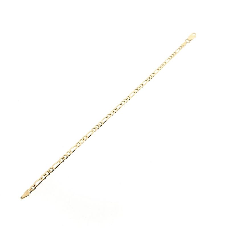 Image 7 of Gold Figaro link bracelet