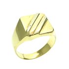 Image 1 of Tricolor gold men's signet ring | Size 20