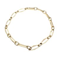 Gold closed for ever bracelet | 20 cm