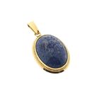 Image 8 of Vintage Gold Pendant with Apatite; 14 Karat
