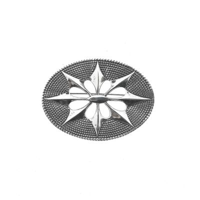 Image 1 of Vintage silver starburst brooch
