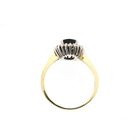 Image 5 of Gold Ring with Sapphire and Diamonds; 0.24 ct.
