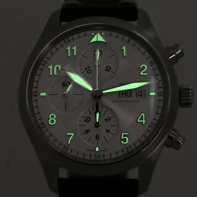 Image 12 of IWC Pilot Spitfire Chronograph; Automatic men's watch